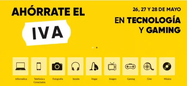 3 días SIN IVA en Tecnología y Gaming en FNAC 3 días SIN IVA en Tecnología y Gaming en FNAC