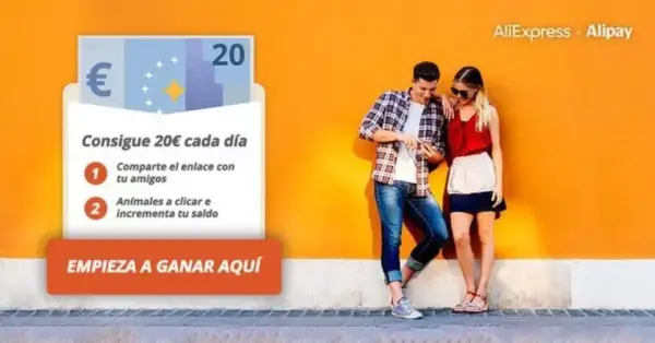 Gana 20€ cada día en Aliexpress Gana 20€ cada día en Aliexpress