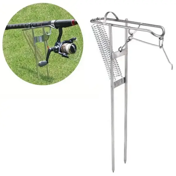 Soporte de caña de pescar con resorte automático Soporte de caña de pescar con resorte automático