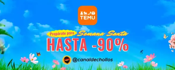 Hasta 90% Dto. en la promoción de Semana Santa de Temu Hasta 90% Dto. en la promoción de Semana Santa de Temu