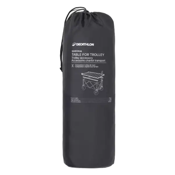 Mesa de camping de madera para Trolley All Road Quechua Mesa de camping de madera para Trolley All Road Quechua