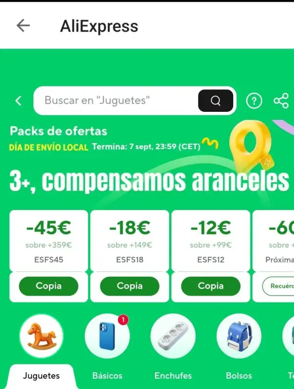 Ahórrate los aranceles en Aliexpress Ahórrate los aranceles en Aliexpress