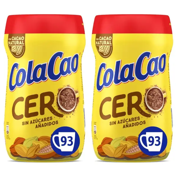2x700g ColaCao con 0% Azúcares Añadidos 2x700g ColaCao con 0% Azúcares Añadidos
