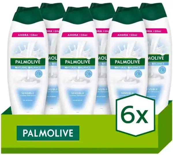 6x 600ml Gel de ducha Palmolive NB Sensible 6x 600ml Gel de ducha Palmolive NB Sensible