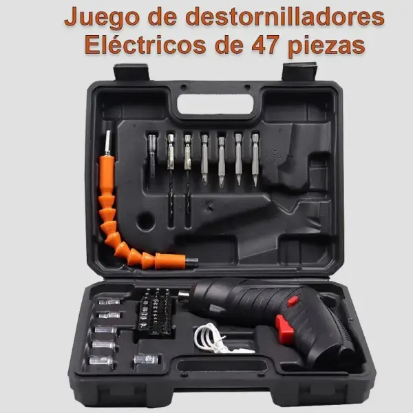 Juego de destornillador eléctrico multifunción de 47 piezas Juego de destornillador eléctrico multifunción de 47 piezas