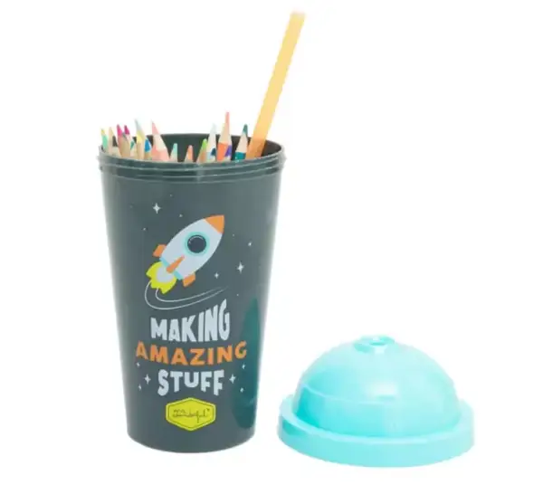 Set de 24 colores con portalapices de Mr Wonderful Set de 24 colores con portalapices de Mr Wonderful