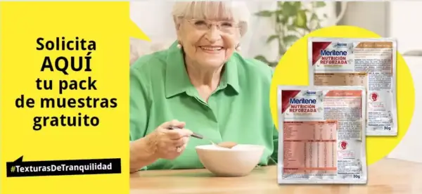 Consigue tu muestra GRATIS de Meritene Cereal Instant y Meritene Puré Consigue tu muestra GRATIS de Meritene Cereal Instant y Meritene Puré