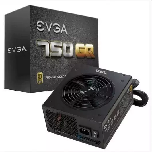Fuente de Alimentación EVGA GQ 750W 80Plus Gold Modular Fuente de Alimentación EVGA GQ 750W 80Plus Gold Modular