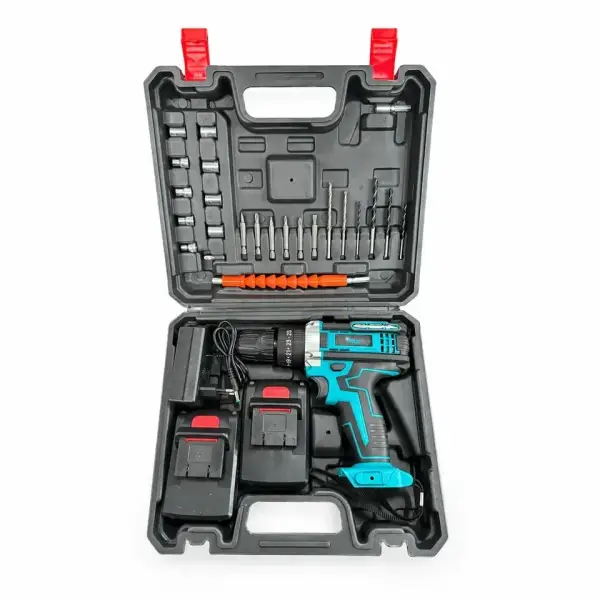 Maletín con taladro con 2 baterías 21V Maletín con taladro con 2 baterías 21V
