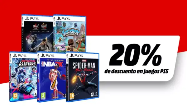 20% Dto. en selección juegos PS5 en Mediamarkt 20% Dto. en selección juegos PS5 en Mediamarkt