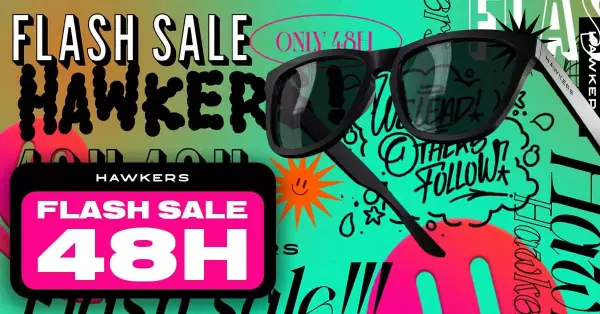 Flash Sale en Hawkers: 2x1 en gafas de sol + envío GRATIS Flash Sale en Hawkers: 2x1 en gafas de sol + envío GRATIS