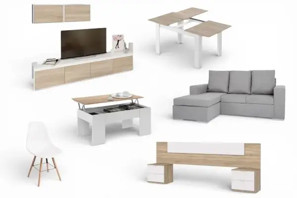 Pack de muebles Mediterráneo para amueblar el salon y el dormitorio Pack de muebles Mediterráneo para amueblar el salon y el dormitorio