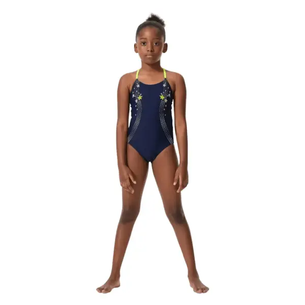 Bañador natación niña azul marino Bañador natación niña azul marino