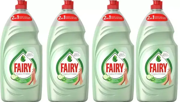 4x 1L Fairy Cuidado Aloe vera y pepino 4x 1L Fairy Cuidado Aloe vera y pepino