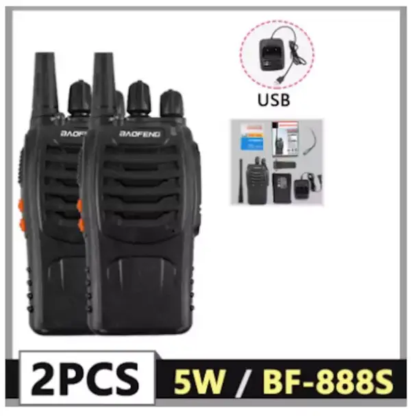 2 Walkie Talkie 5W Baofeng 888S 2 Walkie Talkie 5W Baofeng 888S