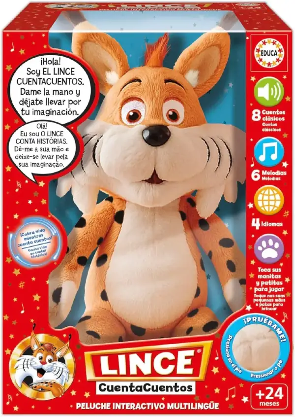 Peluche Interactivo Lince Cuentacuentos Peluche Interactivo Lince Cuentacuentos