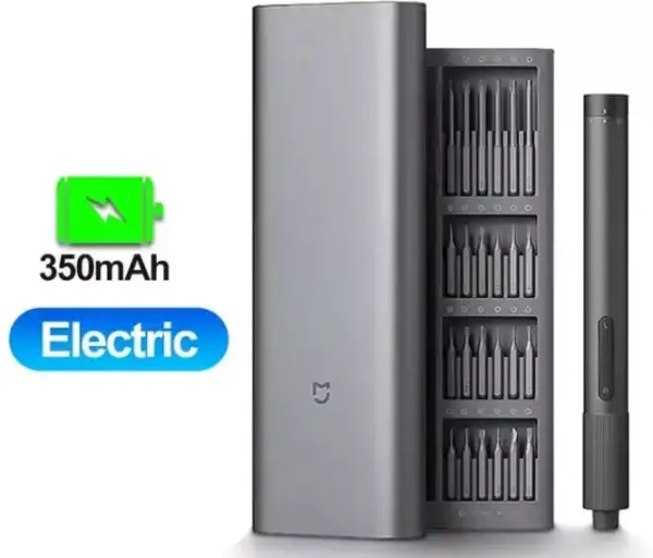 Destornillador eléctrico Xiaomi + 24 cabezales Destornillador eléctrico Xiaomi + 24 cabezales