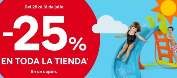 25% dto. en TODA LA TIENDA en cupón en Toys"R"Us 25% dto. en TODA LA TIENDA en cupón en Toys"R"Us