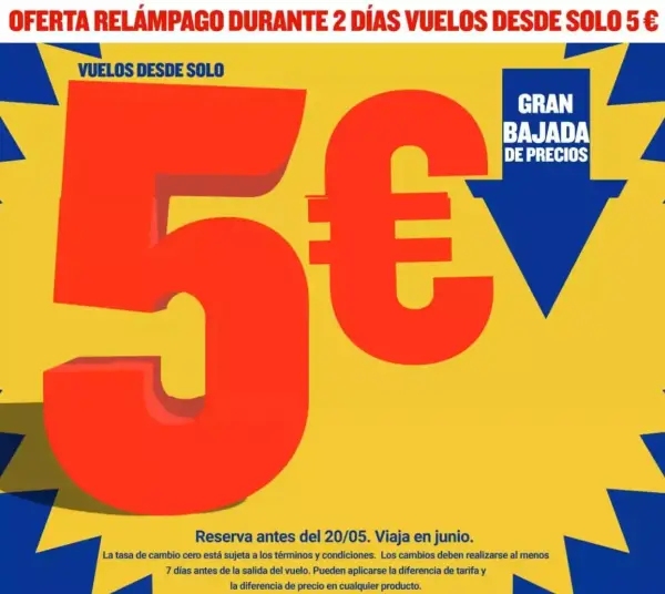 Oferta flash durante 2 días en Vuelos Ryanair Oferta flash durante 2 días en Vuelos Ryanair