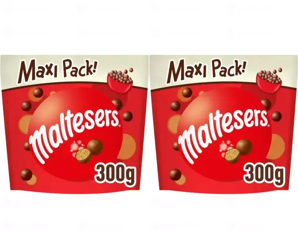 2x Snack en bolitas de leche recubiertas de chocolate Maltesers 300gr 2x Snack en bolitas de leche recubiertas de chocolate Maltesers 300gr