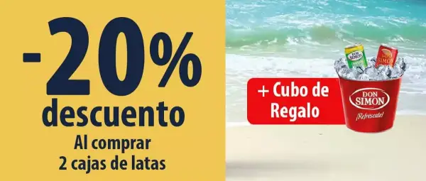 20% de descuento mas un cubo para botellines en Don Simón 20% de descuento mas un cubo para botellines en Don Simón
