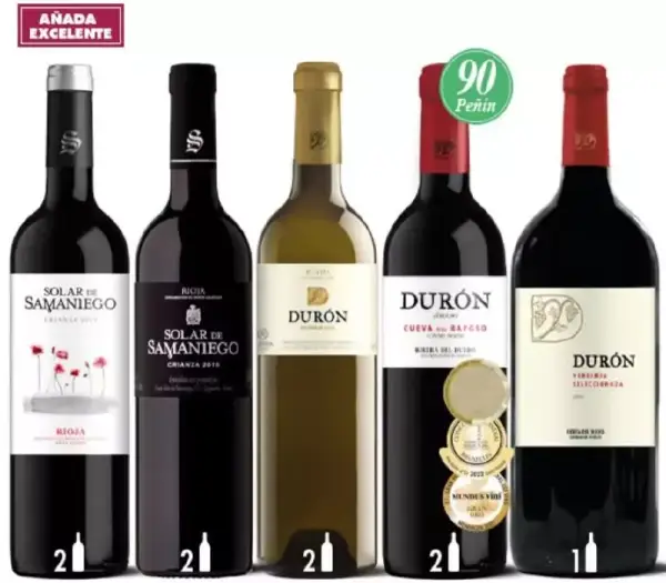 Pack 9 Botellas Vino Premium Solar de Samaniego Pack 9 Botellas Vino Premium Solar de Samaniego