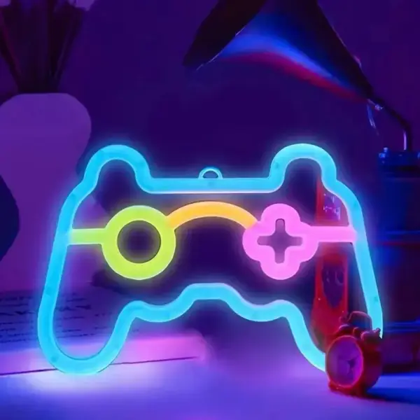 Luz de neón Mando de juego Luz de neón Mando de juego