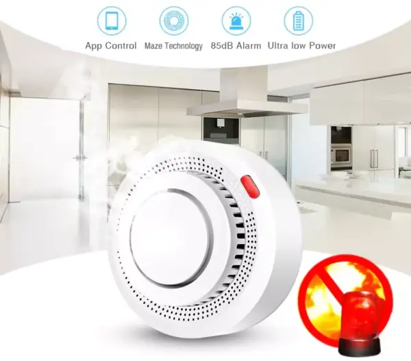 Alarma Detección de humo Tuya con WiFi Alarma Detección de humo Tuya con WiFi