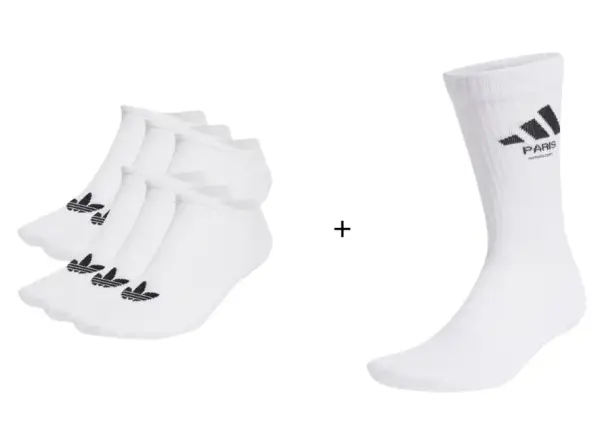 6 pares de calcetines cortos Adidas Trefoil Liner 6 pares de calcetines cortos Adidas Trefoil Liner