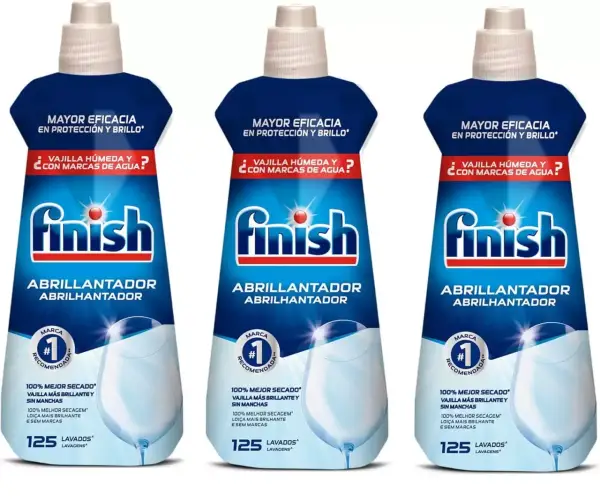 3x Finish Abrillantador Lavavajillas 500ml 3x Finish Abrillantador Lavavajillas 500ml