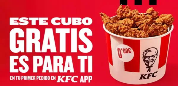 Cubo GRATIS en pedidos de más de 10€ en KFC Cubo GRATIS en pedidos de más de 10€ en KFC