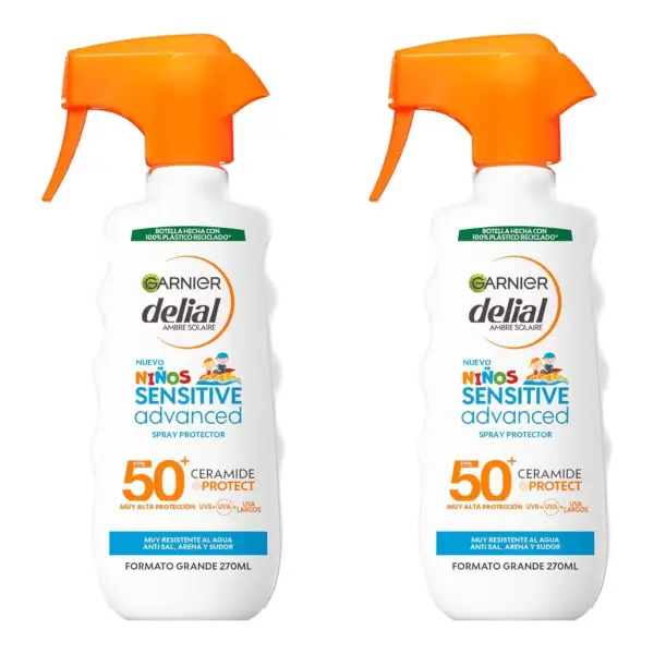 2x270ml protector Solar Spray niños Delial SPF50 2x270ml protector Solar Spray niños Delial SPF50