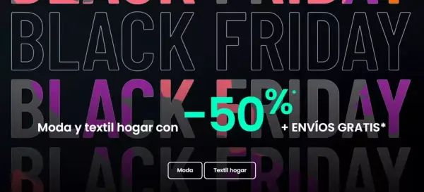 Oferta Black Friday desde App: -50% de Dto. + SIN IVA en La Redoute Oferta Black Friday desde App: -50% de Dto. + SIN IVA en La Redoute