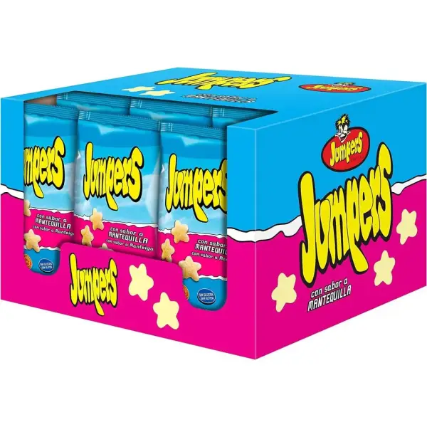 Caja de 24 de bolsas 42gr Jumpers Mantequilla Caja de 24 de bolsas 42gr Jumpers Mantequilla