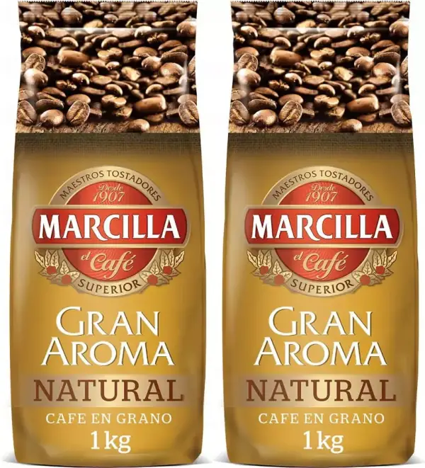 2 kg Café en grano Natural Gran Aroma Marcilla 2 kg Café en grano Natural Gran Aroma Marcilla