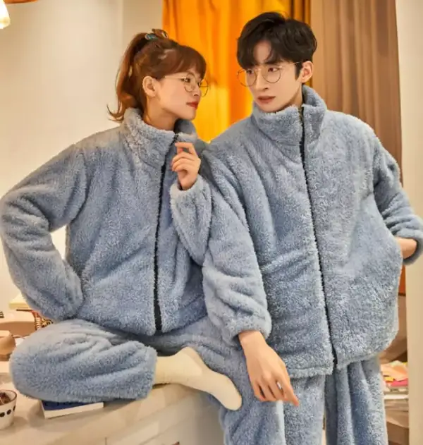 Conjunto de pijamas de invierno para parejas Conjunto de pijamas de invierno para parejas