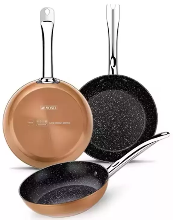 Set Juego Sartenes Copper, 18, 22 y 26 cm Set Juego Sartenes Copper, 18, 22 y 26 cm