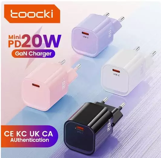Cargador USB-C Toocki- 65W Cargador USB-C Toocki- 65W