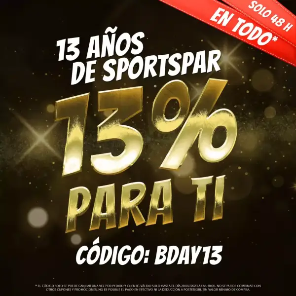13% EXTRA en todo Deporte Outlet 13% EXTRA en todo Deporte Outlet