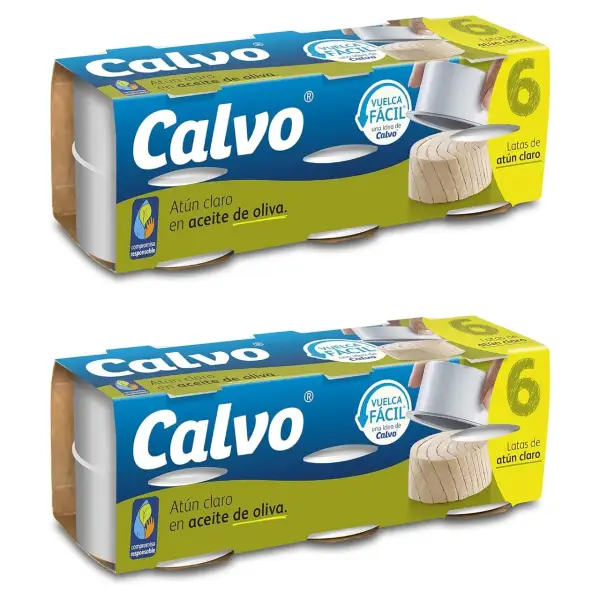 12x 65g Atún Claro en Aceite de Oliva Calvo 12x 65g Atún Claro en Aceite de Oliva Calvo