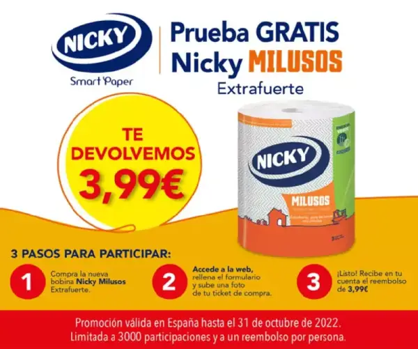 Prueba GRATIS Nicky Milusos Extrafuerte Prueba GRATIS Nicky Milusos Extrafuerte