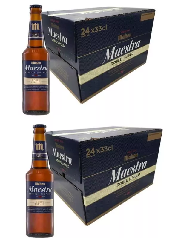 Pack de 24 Botellas Mahou Maestra Doble Lúpulo 33cl Pack de 24 Botellas Mahou Maestra Doble Lúpulo 33cl