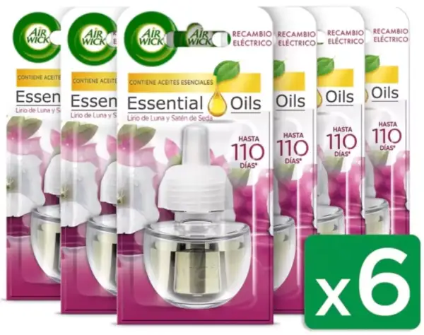 Pack de 6 recambios de ambientador Air Wick Pack de 6 recambios de ambientador Air Wick
