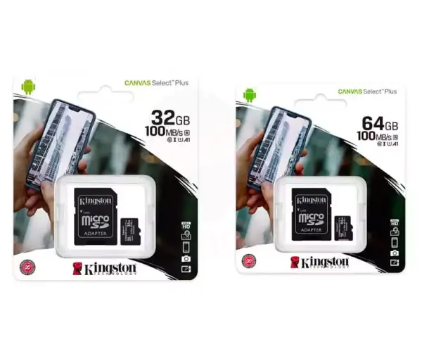Micro SD Kingston Canvas Plus 32GB + 64GB Micro SD Kingston Canvas Plus 32GB + 64GB
