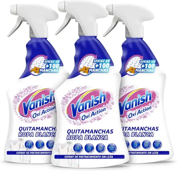 3x750ml Quitamanchas ropa spray Vanish Oxi Action 3x750ml Quitamanchas ropa spray Vanish Oxi Action