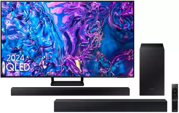 Smart TV Samsung QLED 75" 120Hz + 2 Barras Sonido Smart TV Samsung QLED 75" 120Hz + 2 Barras Sonido