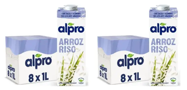 16x 1L Alpro Bebida Vegetal de Arroz 16x 1L Alpro Bebida Vegetal de Arroz