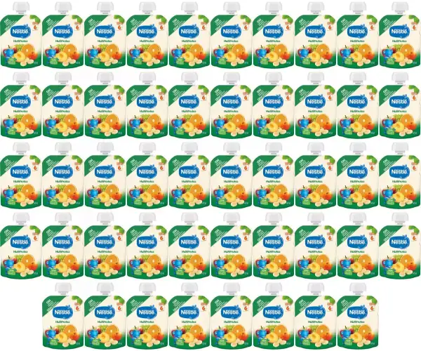 48x Nestlé Papillas Bolsita Puré Multifrutas 90gr 48x Nestlé Papillas Bolsita Puré Multifrutas 90gr