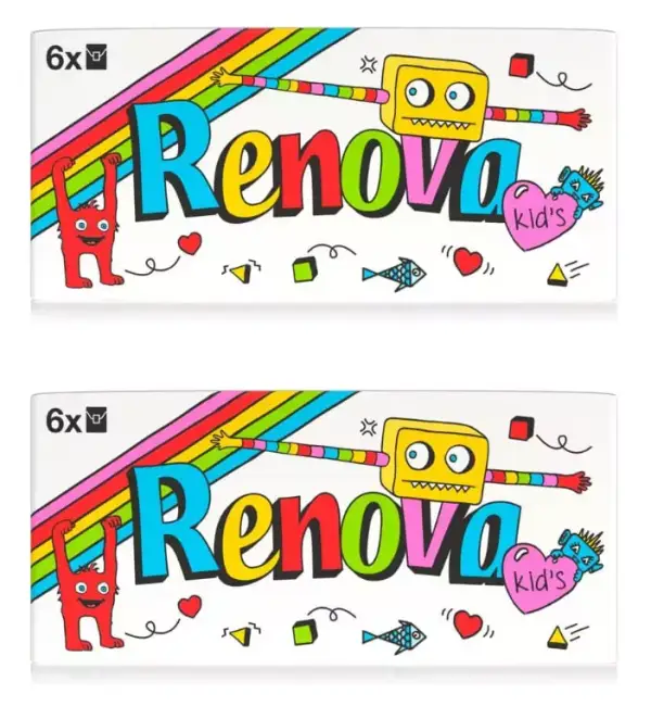 2x 6 Paquetitos Pañuelos Renova de bolsillo Kids Compacto 2x 6 Paquetitos Pañuelos Renova de bolsillo Kids Compacto