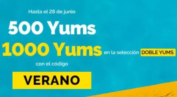 500 o 1000 Yums al hacer tu reserva en El Tenedor 500 o 1000 Yums al hacer tu reserva en El Tenedor